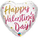 18" HEART VALENTINE'S GLITTER OMBRE FOIL