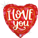 9" MINI LOVE YOU CLASSIC HEARTS FOIL (PACK OF 10)