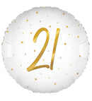 18" ELEGANT SPARKLE WHITE 21 HOLOGRAPHIC FOIL