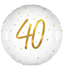 18" ELEGANT SPARKLE WHITE 40 HOLOGRAPHIC FOIL