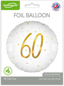 18" ELEGANT SPARKLE WHITE 60 HOLOGRAPHIC FOIL