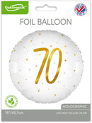 18" ELEGANT SPARKLE WHITE 70 HOLOGRAPHIC FOIL