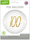 18" ELEGANT SPARKLE WHITE 100 HOLOGRAPHIC FOIL