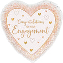 18" ENGAGEMENT ROSE GOLD HEART FOIL