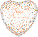 18" SPARKLING FIZZ HAPPY ANNIVERSARY FOIL