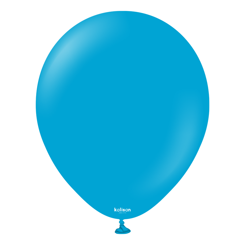 12" KALISAN STANDARD CARIBBEAN BLUE LATEX (100 PER BAG)