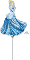 14" MINI DISNEY PRINCESS CINDERELLA MINI FOIL