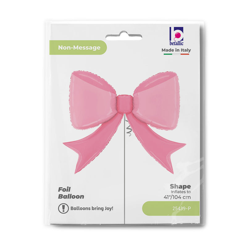 41" PRETTY PINK BOW FOIL