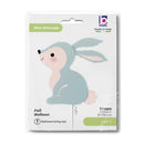 31" WOODLAND BUNNY BLUE FOIL