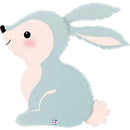 31" WOODLAND BUNNY BLUE FOIL