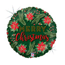 18" WATERCOLOUR CHRISTMAS FOIL