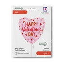 18" HEART PINK HAPPY VALENTINES DAY HEARTS FOIL