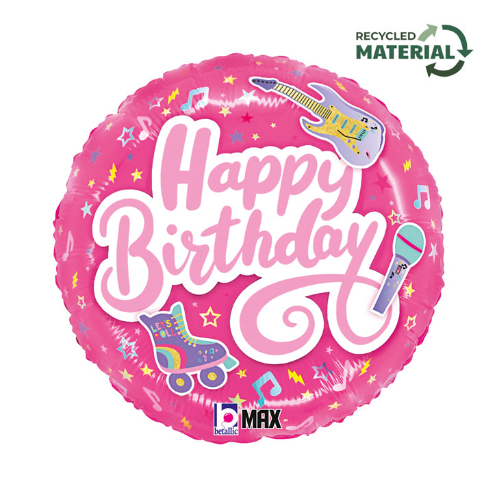 18" TOTALLY AWESOME PINK BIRTHDAY FOIL