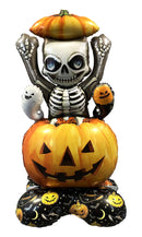 59" GIANT STRIKE PUMPKIN SKELETON FOIL (STAND-UP AIR-FILL OR HELIUM)