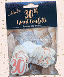 30TH GIANT CONFETTI ROSE GOLD