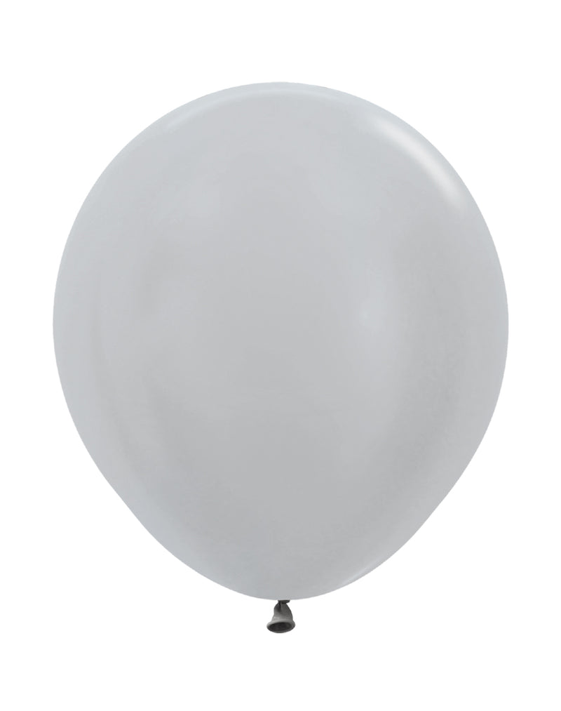 18" SEMPERTEX PEARL SILVER 481 LATEX (25 PER BAG)