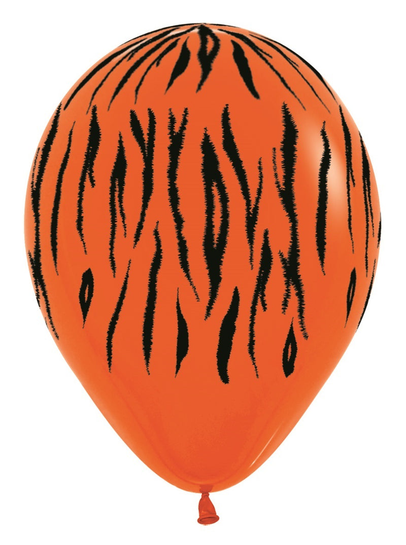 12" SEMPERTEX JUNGLE STRIPES ASSORTMENT LATEX (25 PER BAG)