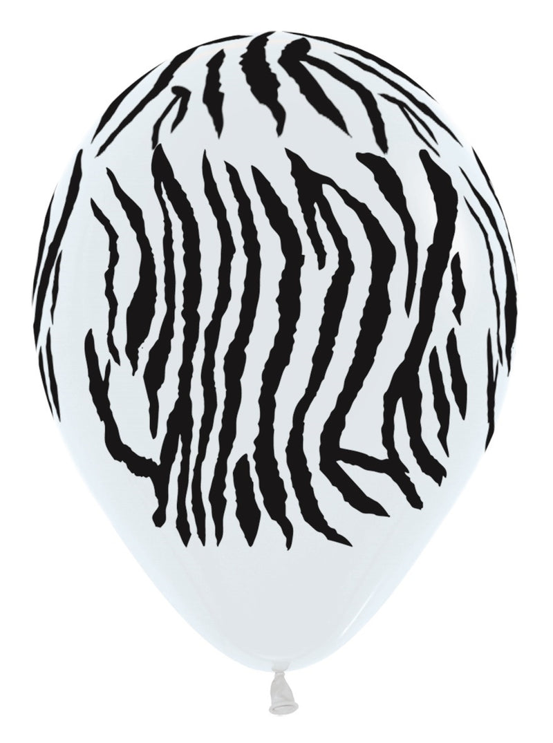 12" SEMPERTEX JUNGLE STRIPES ASSORTMENT LATEX (25 PER BAG)