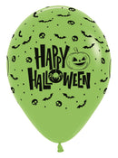12" SEMPERTEX HAPPY HALLOWEEN NIGHT ASSORTMENT LATEX (25 PER PACK)