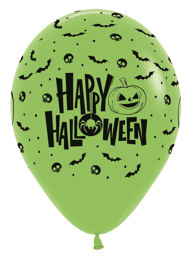 12" SEMPERTEX HAPPY HALLOWEEN NIGHT ASSORTMENT LATEX (25 PER PACK)