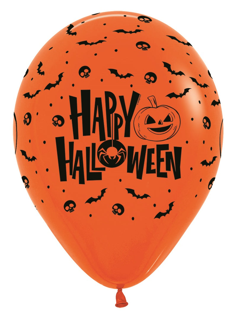12" SEMPERTEX HAPPY HALLOWEEN NIGHT ASSORTMENT LATEX (25 PER PACK)