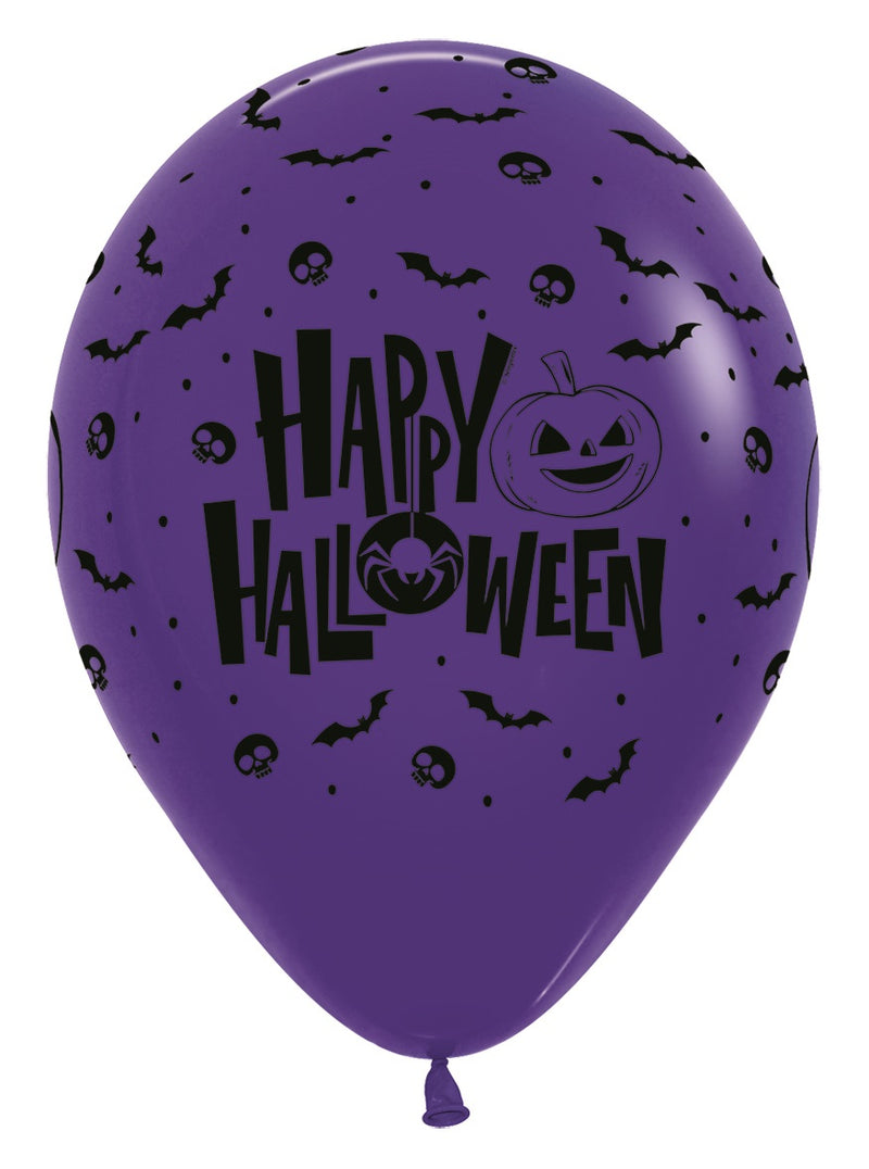 12" SEMPERTEX HAPPY HALLOWEEN NIGHT ASSORTMENT LATEX (25 PER PACK)