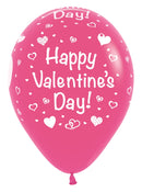 12" SEMPERTEX HAPPY VALENTINES DAY ASSORTMENT LATEX (25 PER BAG)