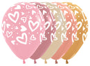 12" SEMPERTEX BRIGHT HEARTS ASSORTMENT LATEX (25 PER BAG)