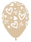 12" SEMPERTEX BRIGHT HEARTS ASSORTMENT LATEX (25 PER BAG)