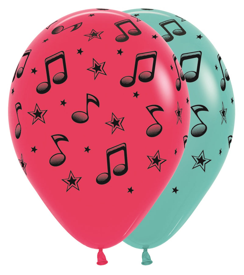 12" SEMPERTEX MUSIC NOTES LATEX (25 PER BAG)