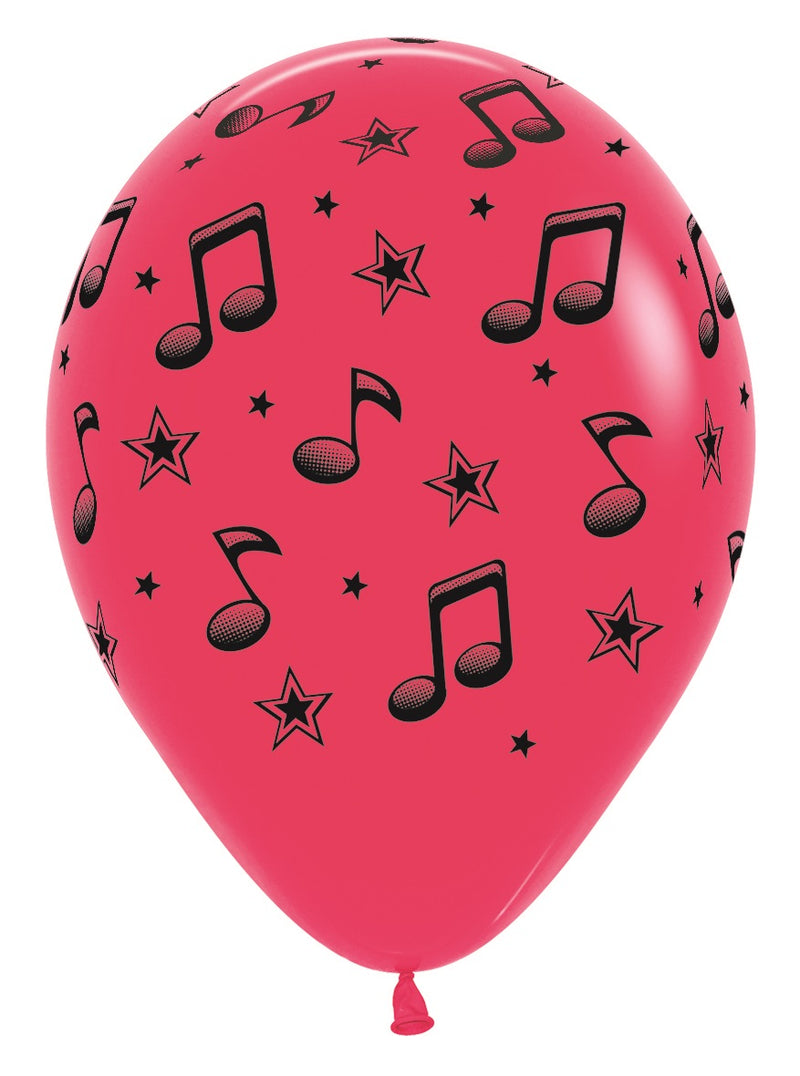 12" SEMPERTEX MUSIC NOTES LATEX (25 PER BAG)
