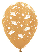 12" SEMPERTEX GRADUATION HATS GOLD LATEX (25 PER BAG)