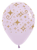 12" SEMPERTEX GOLDEN DIAMONDS GLITTER INK ASSORTMENT LATEX (25 PER BAG)