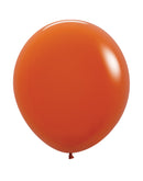 18" SEMPERTEX SUNSET ORANGE 062 LATEX (25 PER BAG)