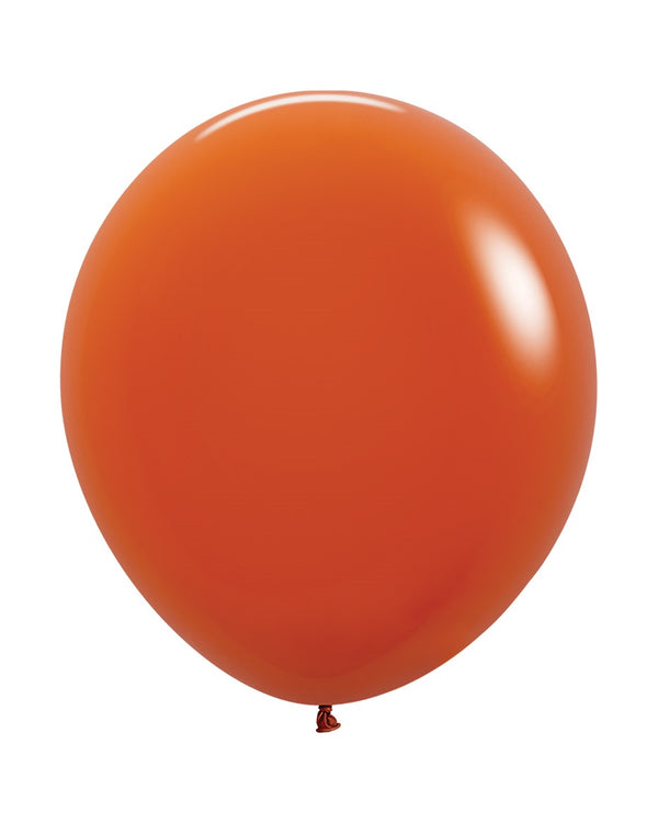 18" SEMPERTEX SUNSET ORANGE 062 LATEX (25 PER BAG)