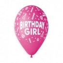 13" GEMAR RETAIL LATEX BIRTHDAY GIRL FUN