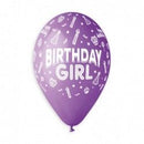 13" GEMAR RETAIL LATEX BIRTHDAY GIRL FUN