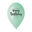 13" GEMAR RETAIL LATEX HAPPY BIRTHDAY PASTEL