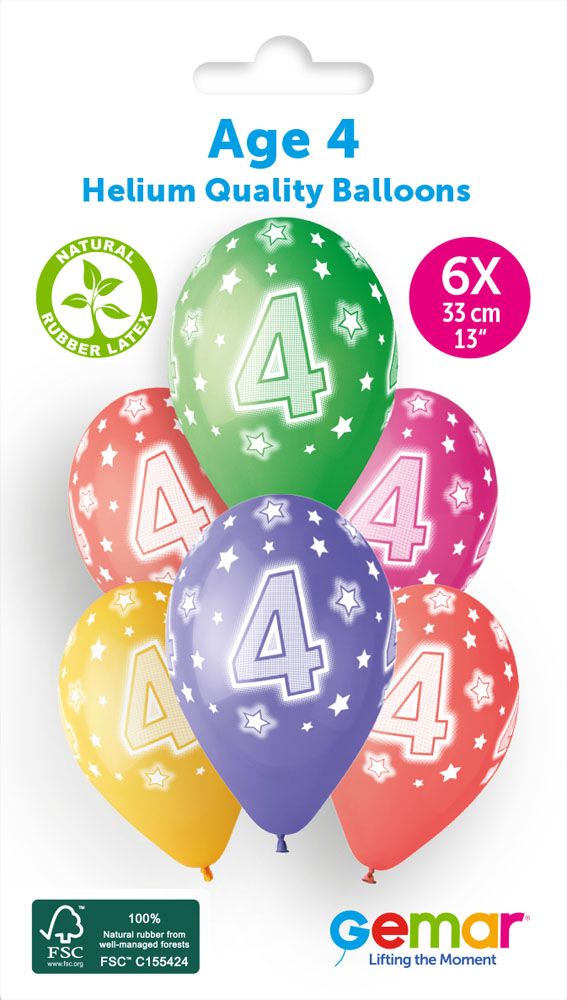 13" GEMAR RETAIL LATEX AGE 4