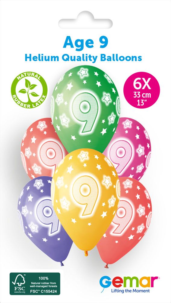 13" GEMAR RETAIL LATEX AGE 9