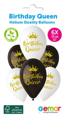 13" GEMAR RETAIL LATEX BIRTHDAY QUEEN