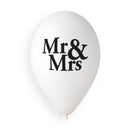 13" GEMAR RETAIL LATEX MR & MRS JUST MARRIED PASTEL