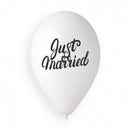 13" GEMAR RETAIL LATEX MR & MRS JUST MARRIED PASTEL