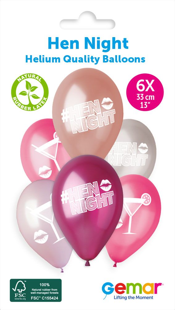 13" GEMAR RETAIL LATEX HEN NIGHT