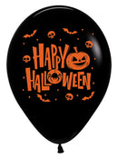 12" SEMPERTEX HAPPY HALLOWEEN RETAIL LATEX (12 PER PACK)