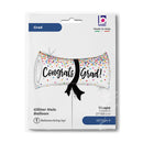 27" GRADUATION CONFETTI DIMPLOMA HOLOGRAPHIC GLITTER FOIL