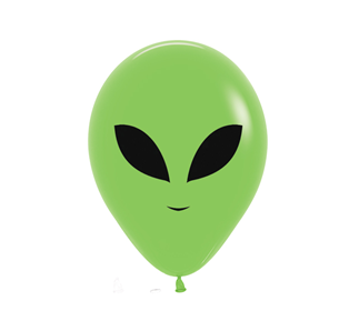 5" SEMPERTEX ALIEN LIME GREEN LATEX (50 PER BAG)