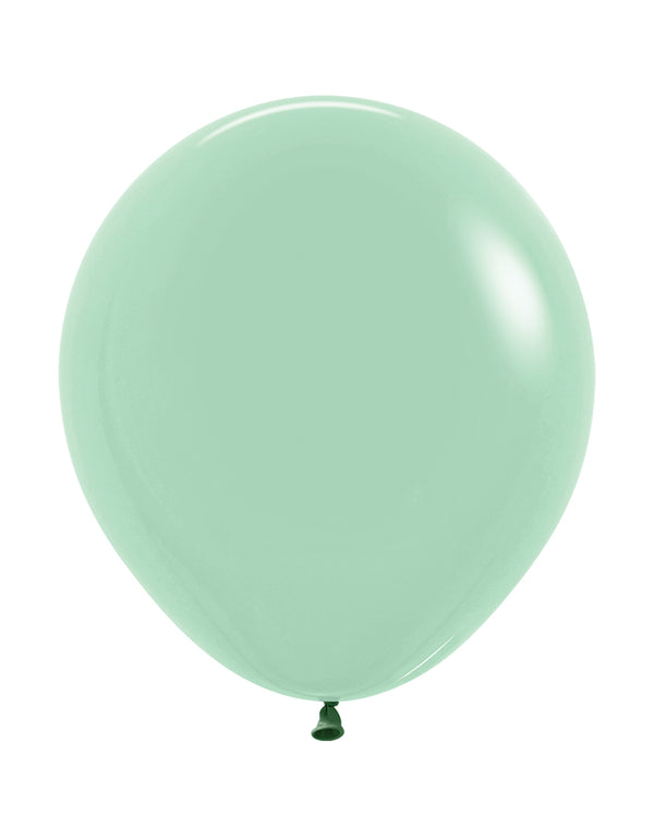 18" SEMPERTEX PASTEL DUSK GREEN TEA 126 LATEX (25 PER BAG)