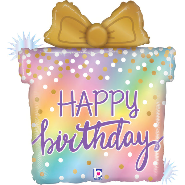 23" OPAL BIRTHDAY PRESENT FOIL