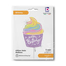 22" PASTEL BIRTHDAY CUPCAKE FOIL